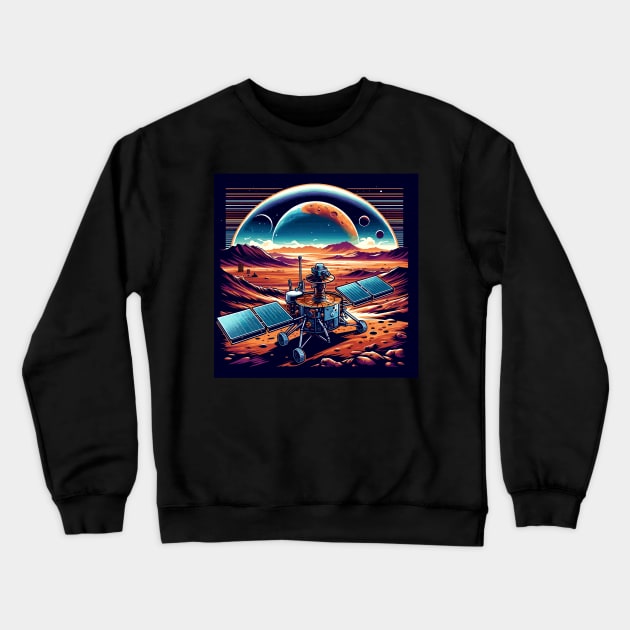 Martian Odyssey - Tianwen-1 Mission to Mars Crewneck Sweatshirt by Graphic Wonders Emporium